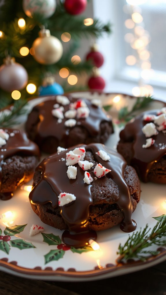peppermint chocolate christmas cookies