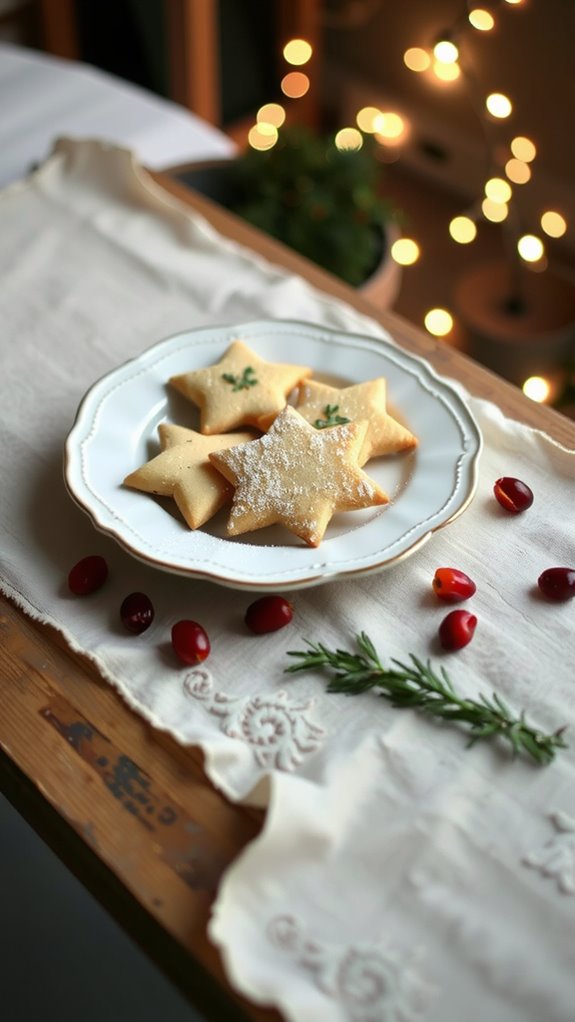 rosemary infused christmas cookies