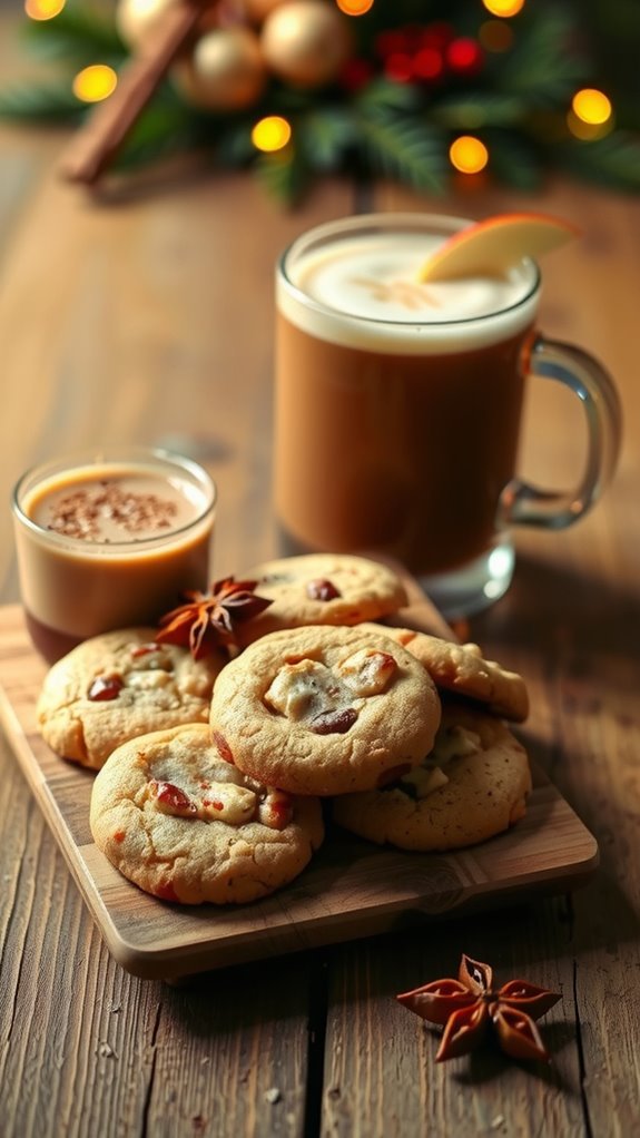 warm cozy drink pairings