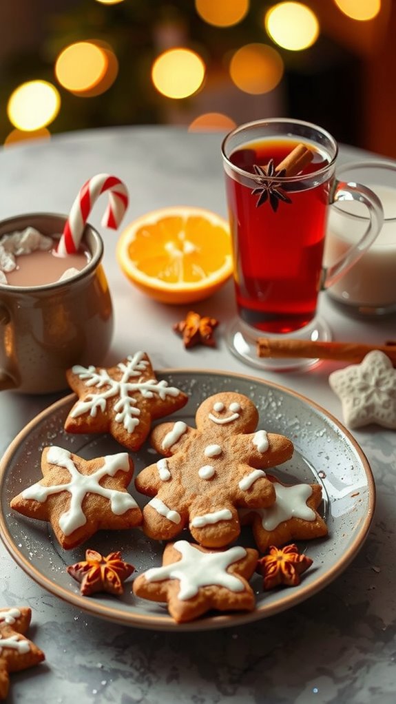 warm spiced beverages enhance cookies