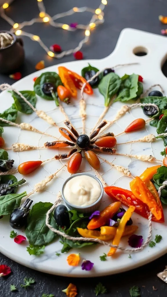 festive veggie platter design