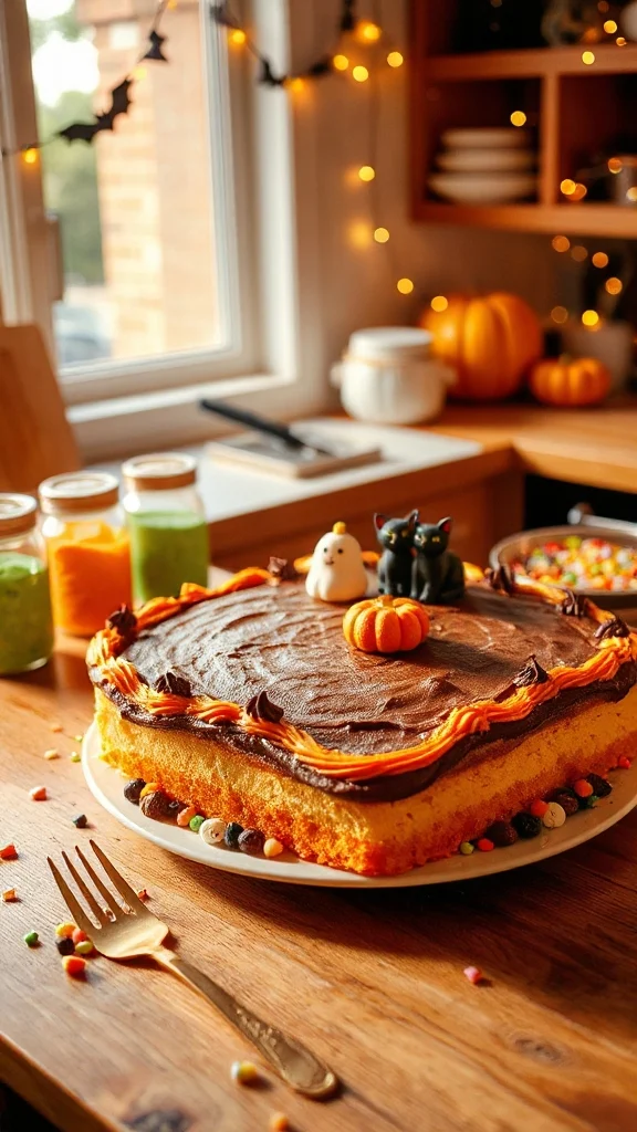 themed cake toppers enhance halloween
