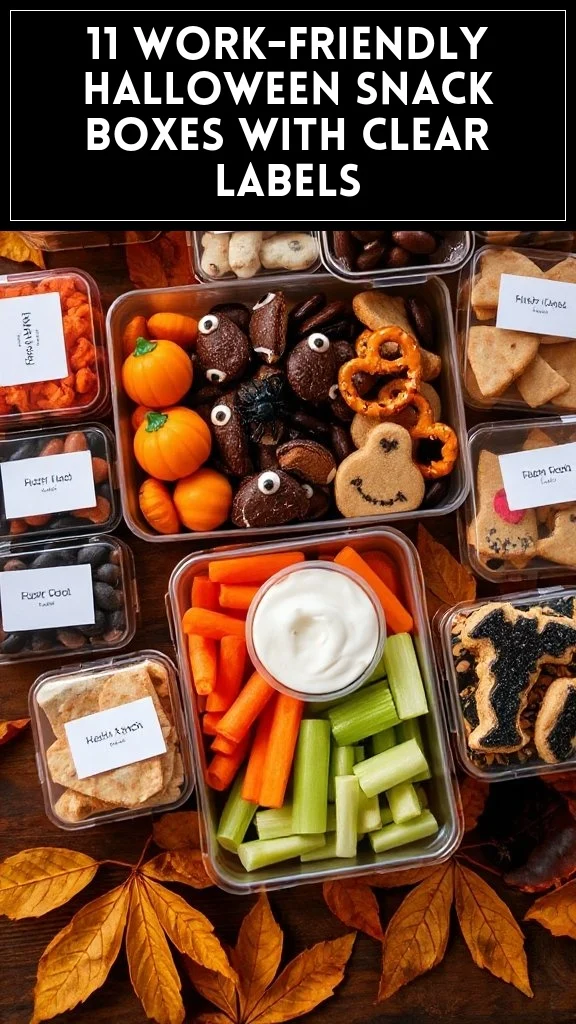 11 Work-Friendly Halloween Snack Boxes With Clear Labels