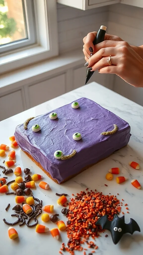 create candy monster decorations