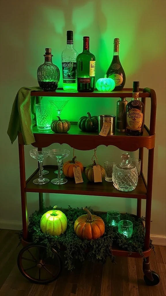 ghoulish green halloween punch