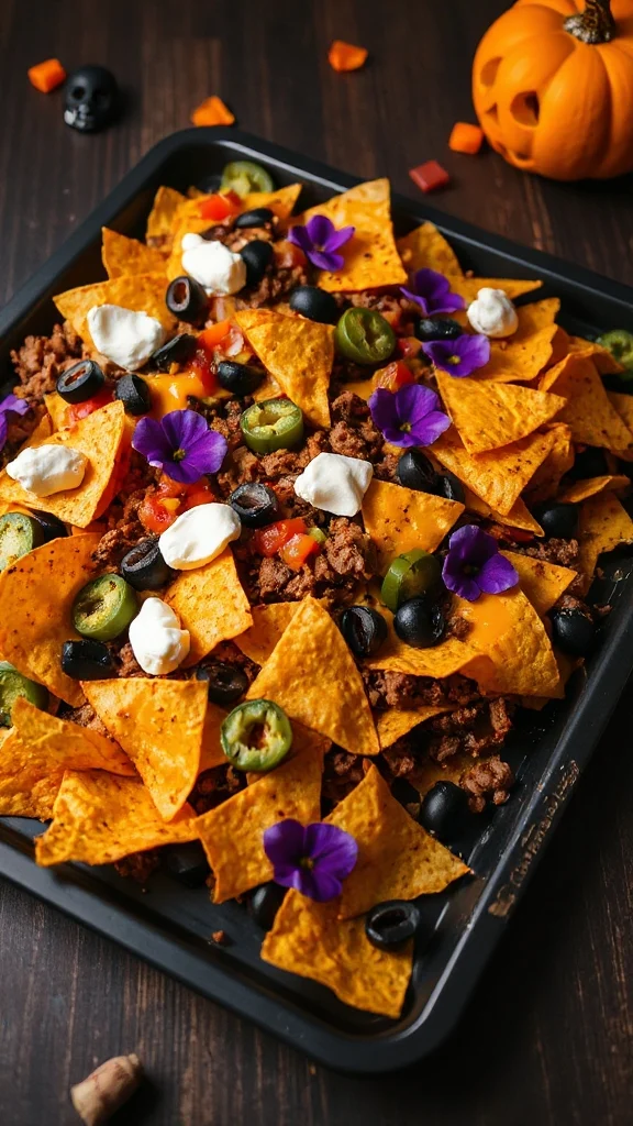 spooky festive halloween nachos spooky festive halloween nachos