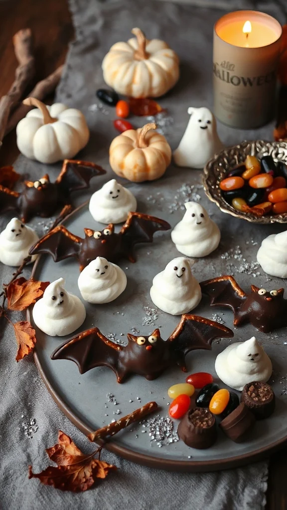 chocolate covered pretzel bats