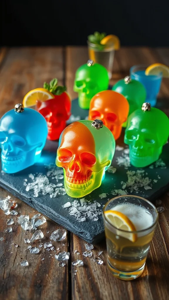 skull shaped jell o shots