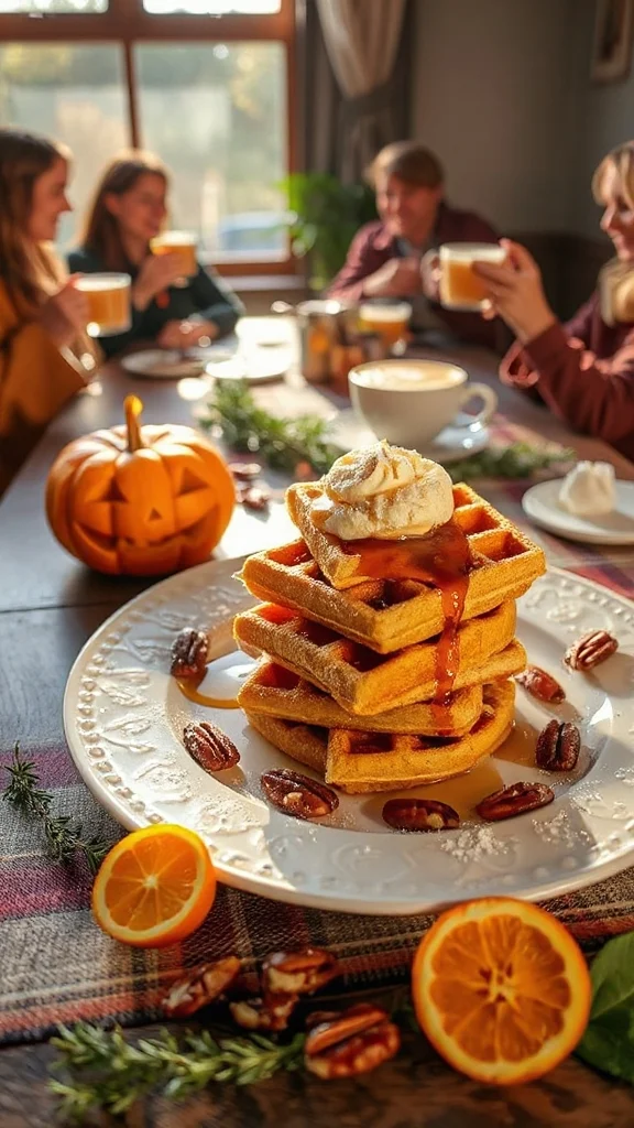 festive pumpkin waffle recipe festive pumpkin waffle recipe