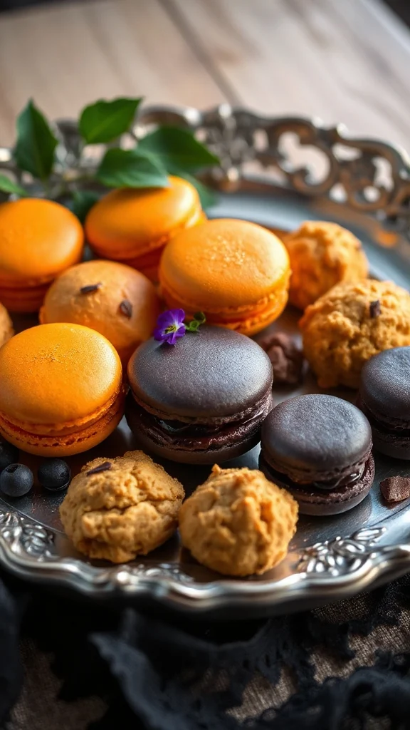 vibrant halloween macarons recipe