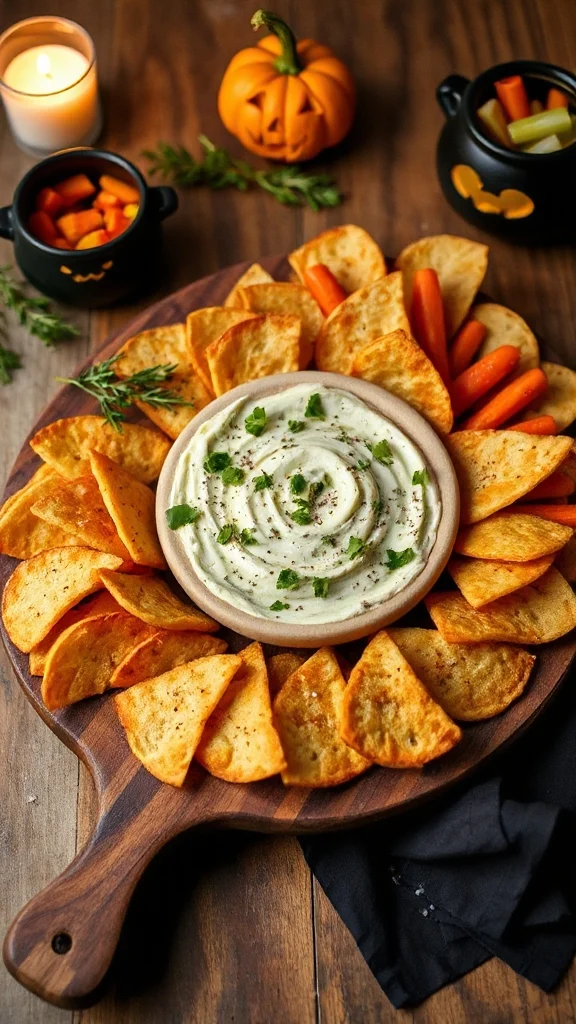 spooky halloween spinach dip