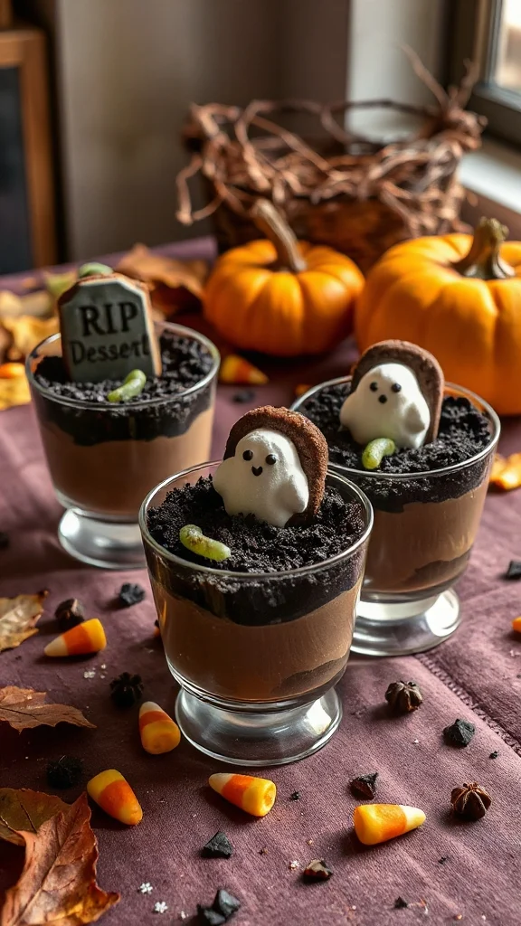spooky chocolate dessert cups spooky chocolate dessert cups