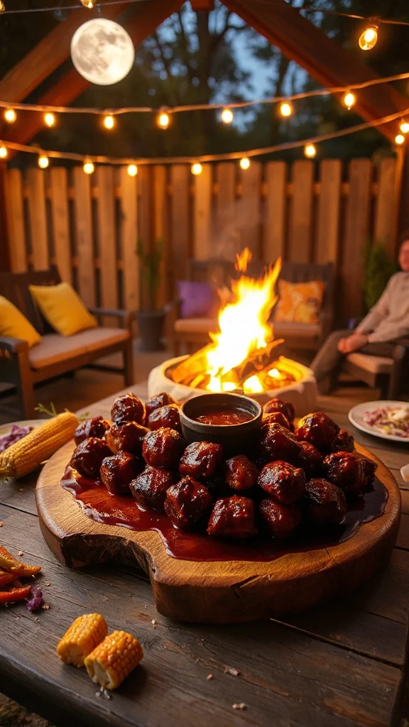 savory bbq meatballs recipe