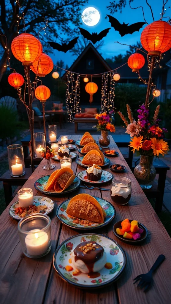 halloween themed taco desserts