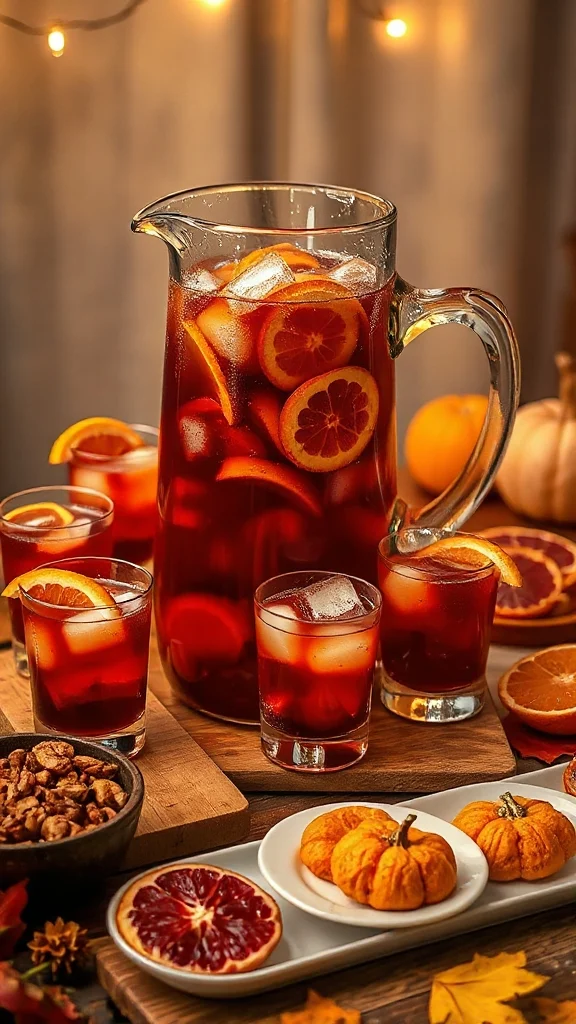 citrusy blood orange cocktail