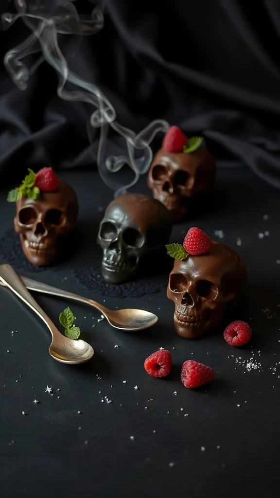 spooky chocolate mousse delight