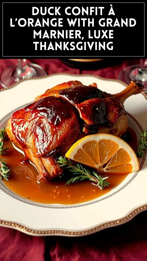 Duck Confit À L’Orange With Grand Marnier, Luxe Thanksgiving