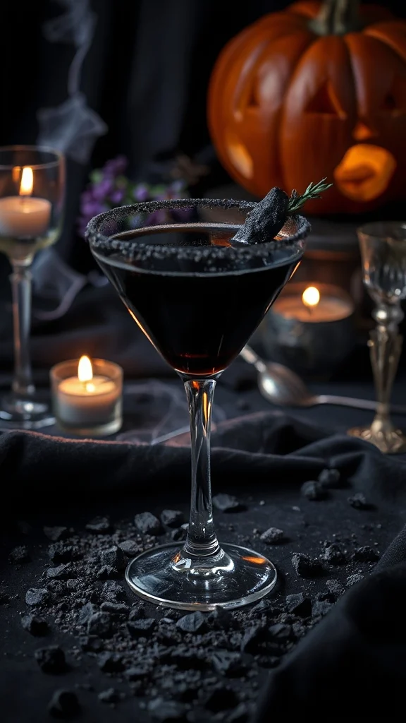 gothic almond milk cocktail