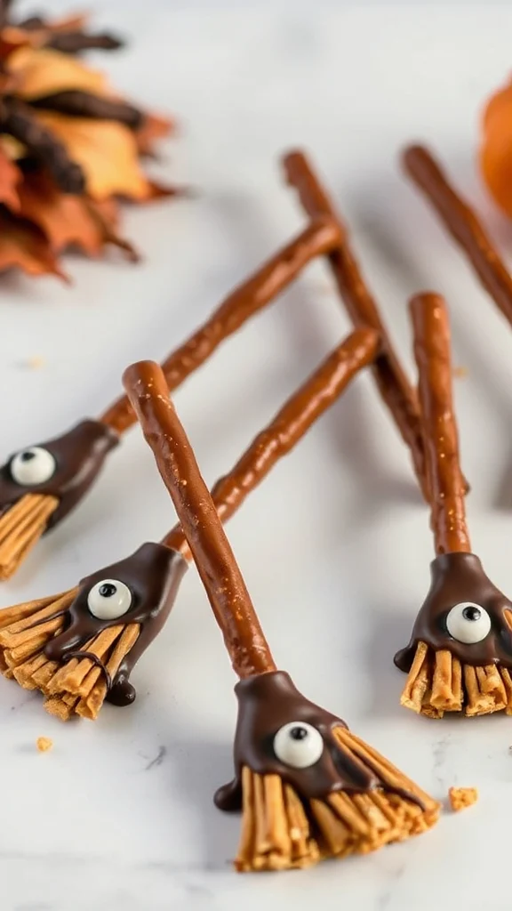 chocolate pretzel broomsticks recipe chocolate pretzel broomsticks recipe