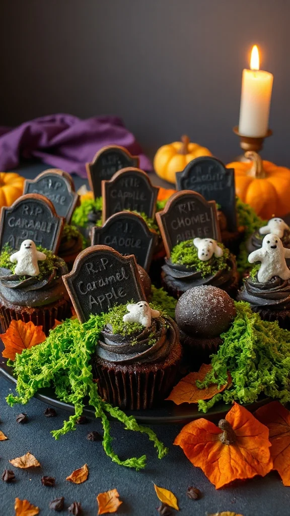 spooky halloween cupcake decorations