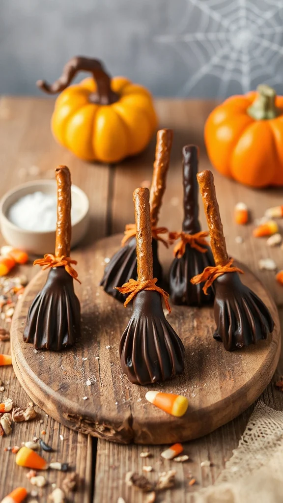 chocolate pretzel halloween treats
