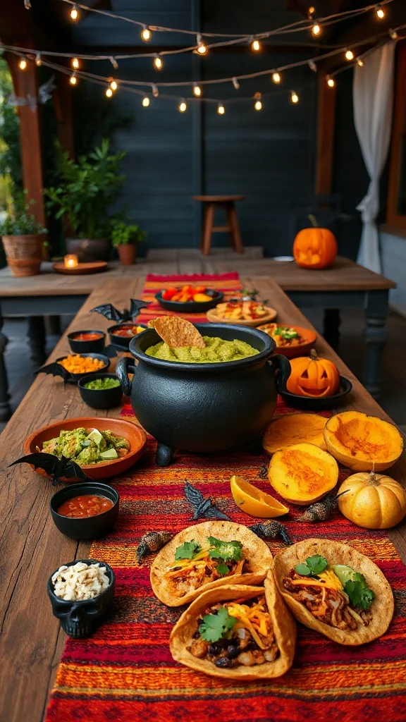 witchy guacamole cauldron delight