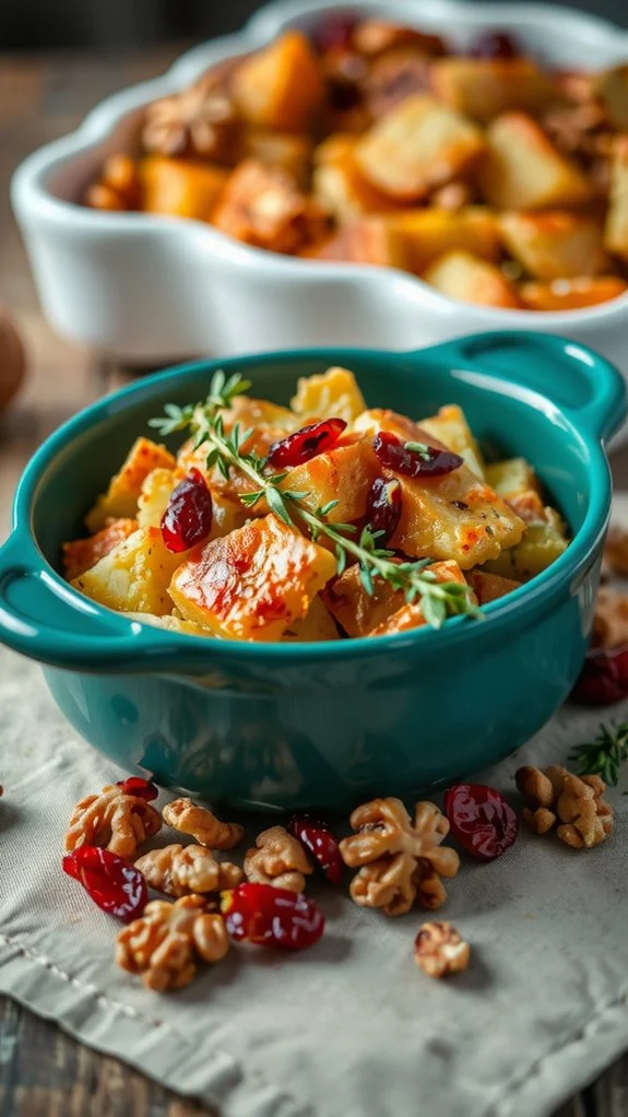elevate thanksgiving stuffing presentation
