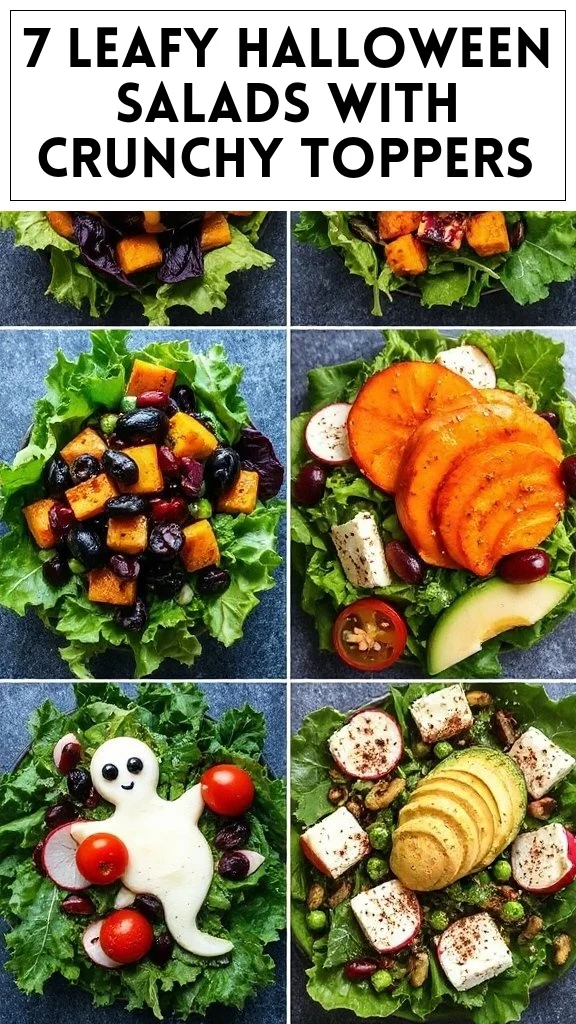 7 Leafy Halloween Salads With Crunchy Toppers
