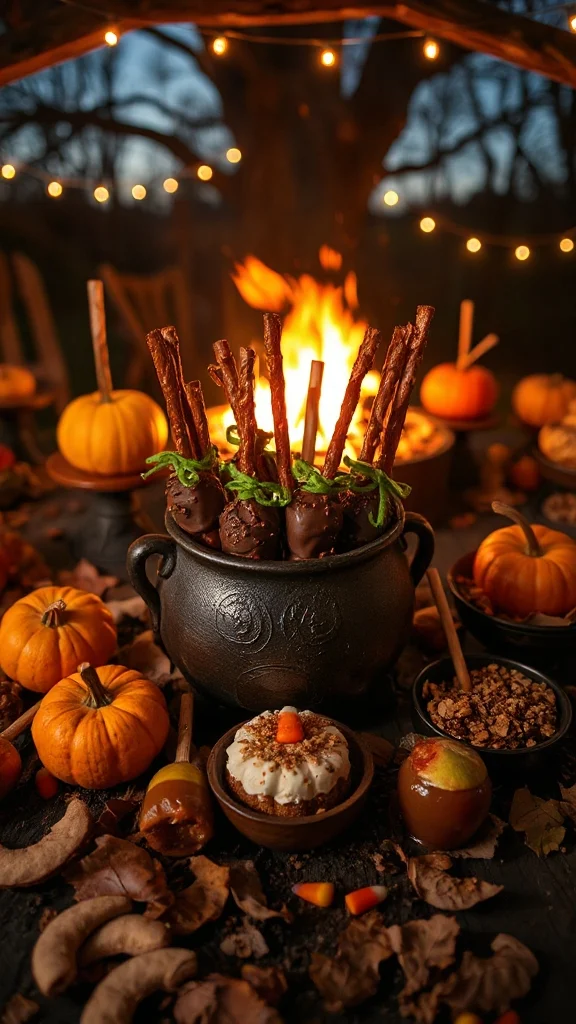 witch s broomstick themed snack treat
