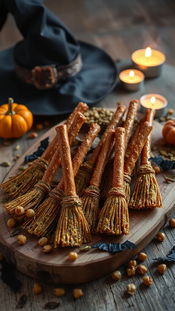halloween pretzel cheese treats