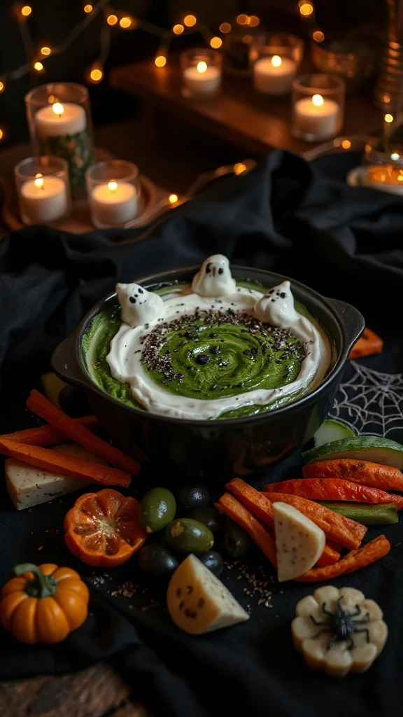 creamy halloween spinach dip creamy halloween spinach dip