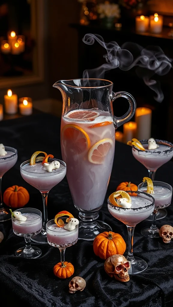 ghostly greyhound halloween cocktail