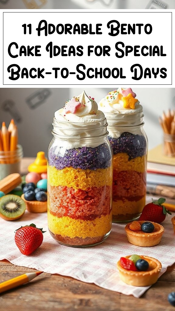 11 Adorable Bento Cake Ideas for Special Back-to-School Days
