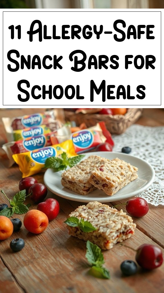 11 Allergy-Safe Snack Bars for School Meals