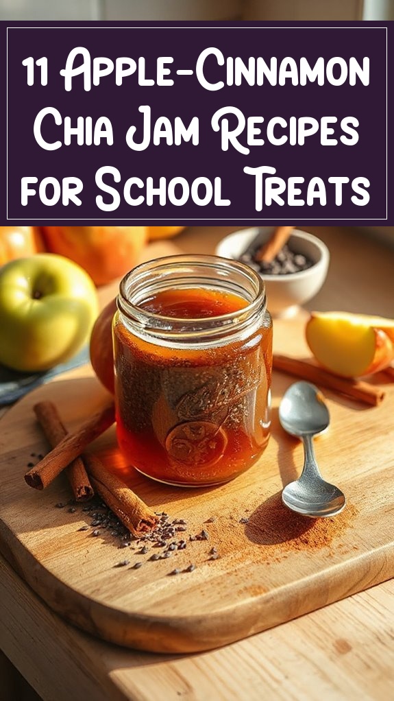 11 Apple-Cinnamon Chia Jam Recipes for School Treats