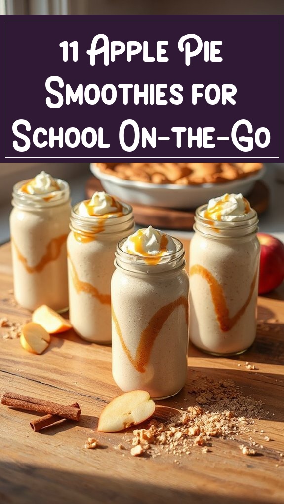 11 Apple Pie Smoothies for School On-the-Go