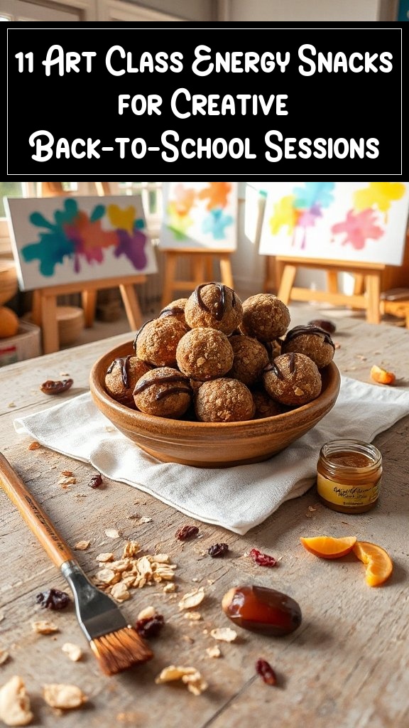 11 Art Class Energy Snacks for Creative Back-to-School Sessions