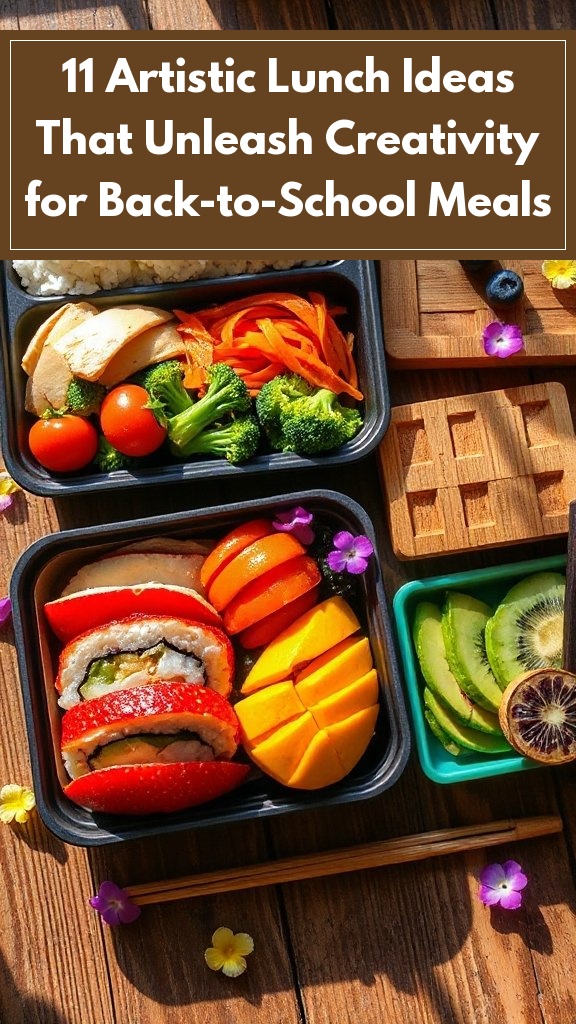 11 Artistic Lunch Ideas That Unleash Creativity for Back-to-School Meals
