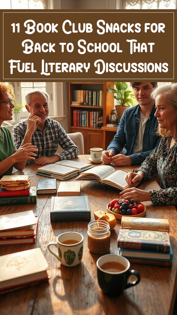 11 Book Club Snacks for Back to School That Fuel Literary Discussions