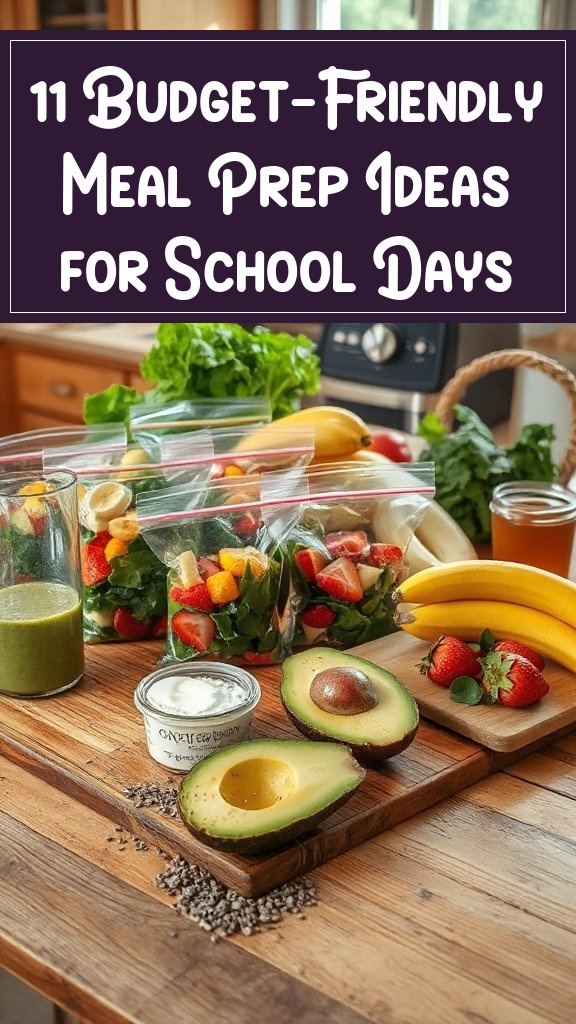11 Budget-Friendly Meal Prep Ideas for School Days
