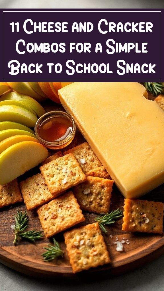 11 Cheese and Cracker Combos for a Simple Back to School Snack