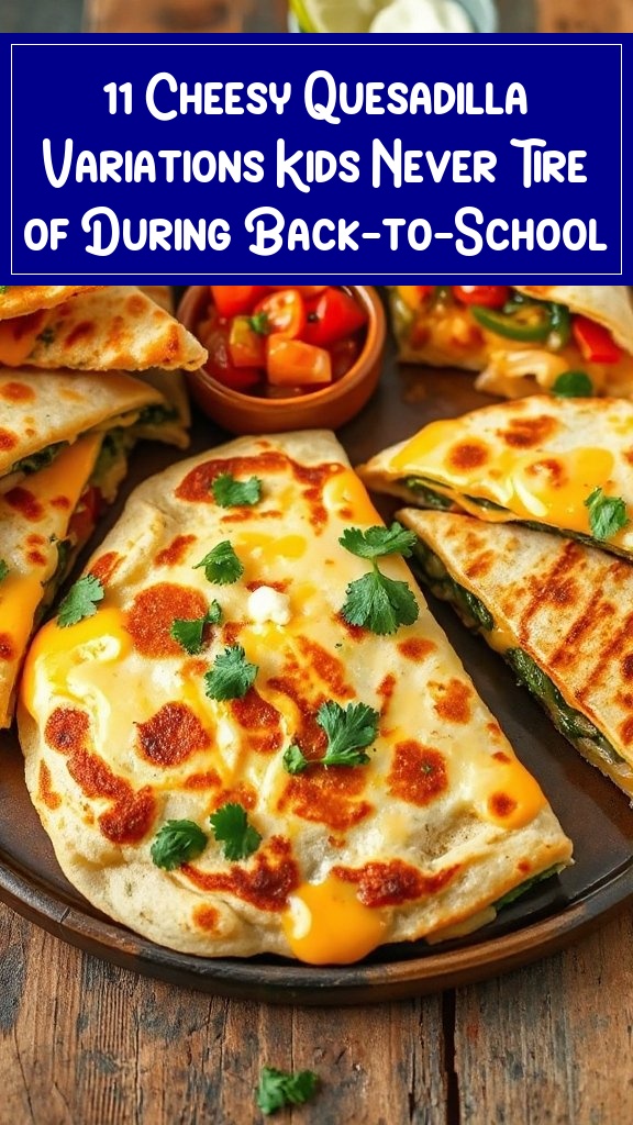 11 Cheesy Quesadilla Variations Kids Never Tire of During Back-to-School