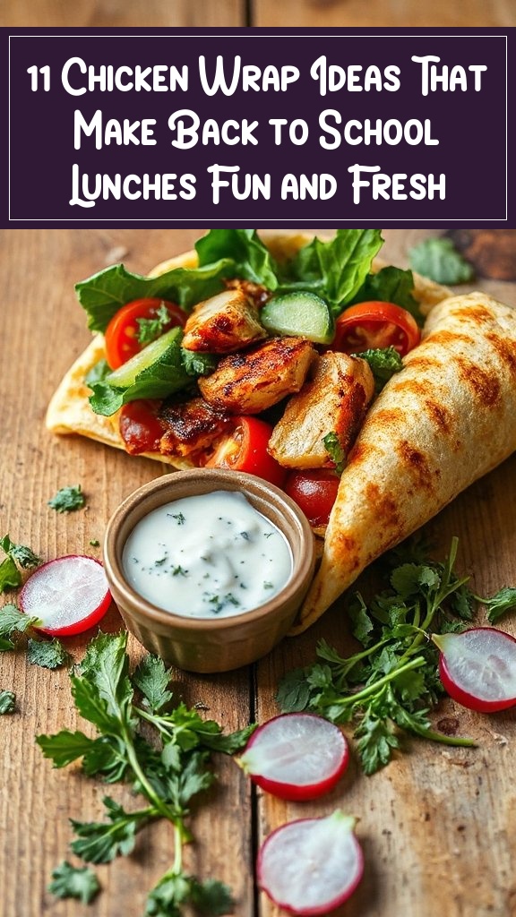 11 Chicken Wrap Ideas That Make Back to School Lunches Fun and Fresh