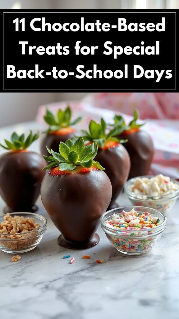 11 Chocolate-Based Treats for Special Back-to-School Days