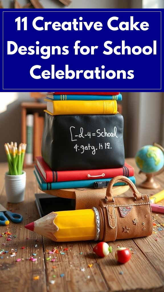 11 Creative Cake Designs for School Celebrations