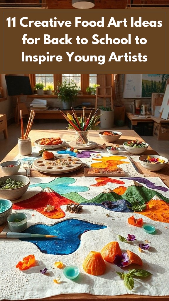 11 Creative Food Art Ideas for Back to School to Inspire Young Artists