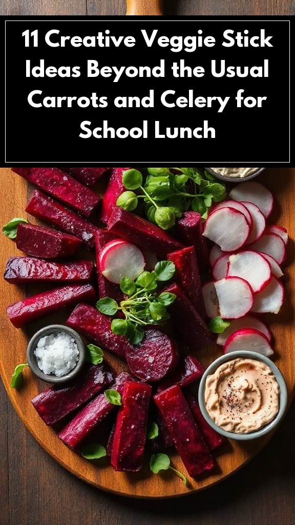 11 Creative Veggie Stick Ideas Beyond the Usual Carrots and Celery for School Lunch