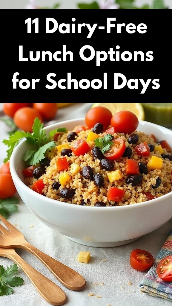 11 Dairy-Free Lunch Options for School Days