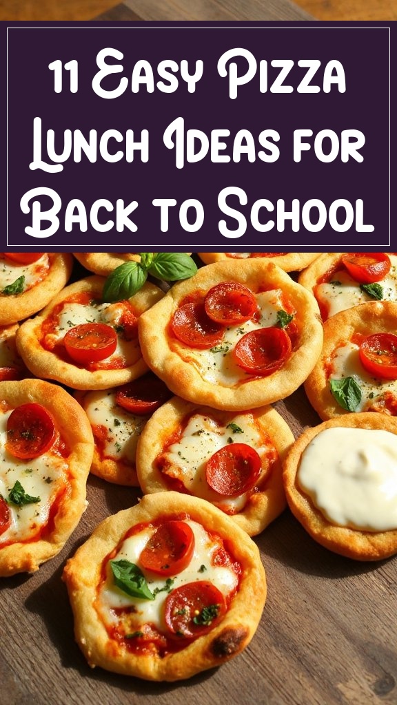11 Easy Pizza Lunch Ideas for Back to School