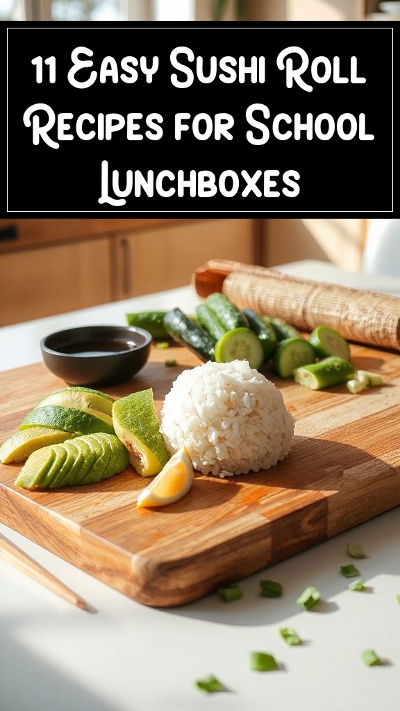 11 Easy Sushi Roll Recipes for School Lunchboxes